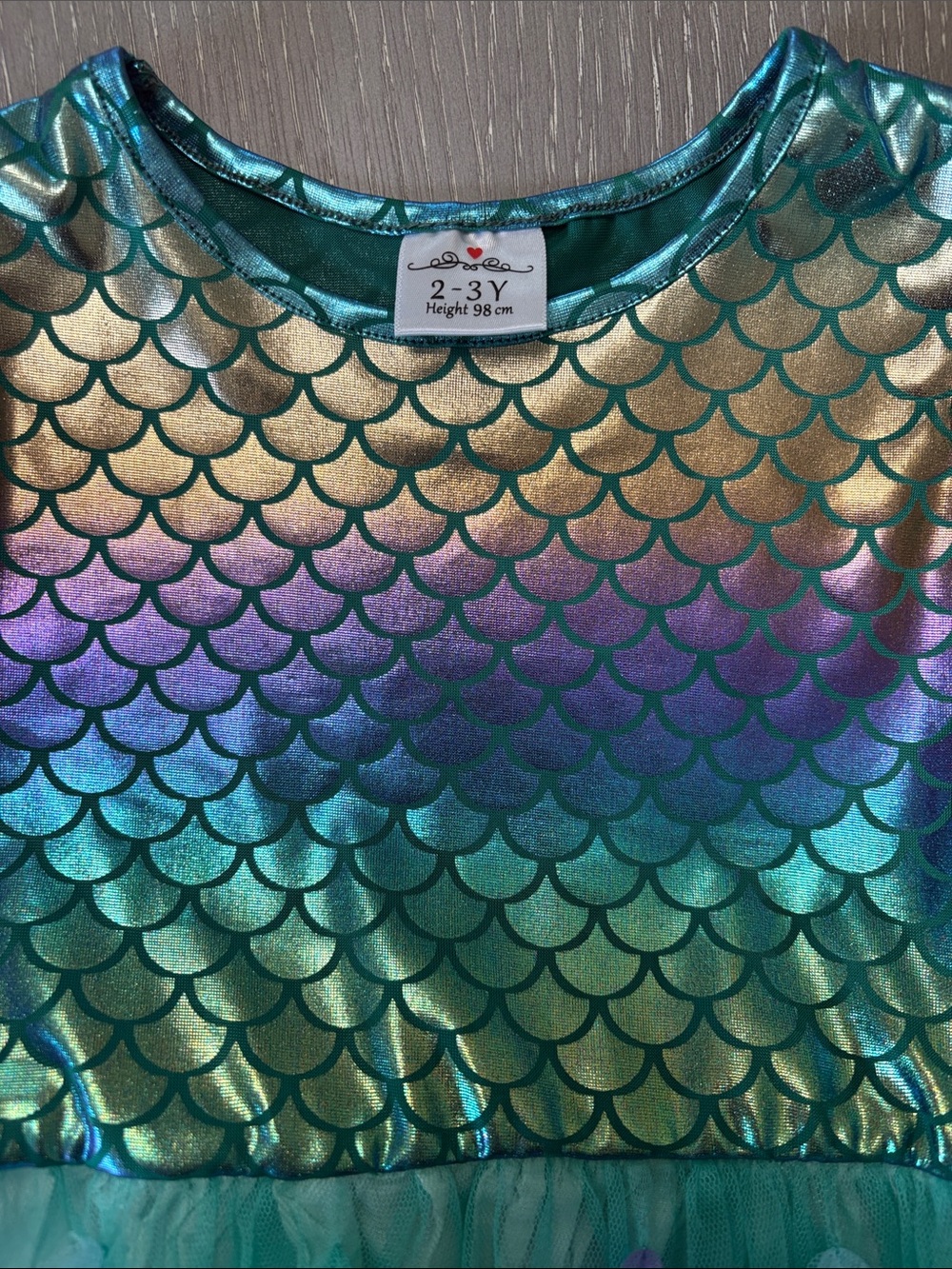Mermaid Tulle Dress 2-3T - Picture 2 of 6